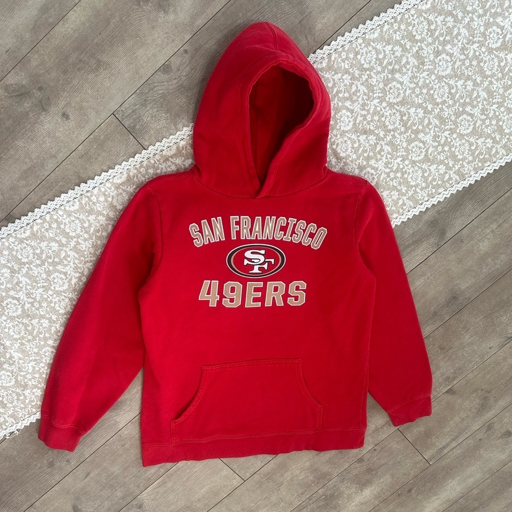 Fanatics San Francisco 49ers Hoodie Sweatshirt Youth Size XL NFL Pullover - Picture 4 of 12